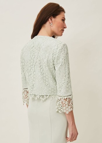 Phase Eight Georgia Lace Jackets Green Australia | EC5217046